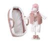 kledingset Llorens 42cm wit pakje + roze jasje