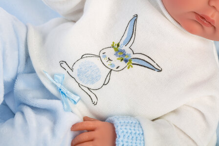 Llorens Blanke Pop jongen Bimbo met kussen - 35 cm