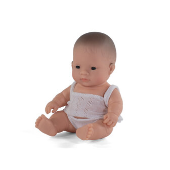 MINILAND BABYPOP AZIATISCHE JONGEN MET ONDERGOED 21CM