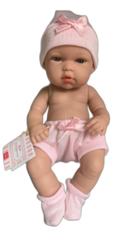 Arias baby pop 26 cm Babypop, met muts