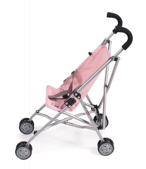 Bayer Chic Poppenbuggy Roma (Lichtgrijs/Roze)