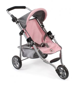 Bayer Chic Poppenbuggy Jogging Lola (Lichtgrijs/Roze)