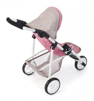 Bayer Chic Poppenbuggy jogging Lola (roze/taupe/beer)