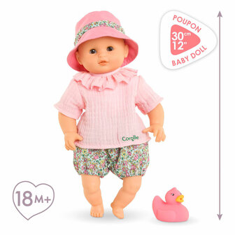 Corolle Badpop Coralie met Badeend - Bloomer, 30cm