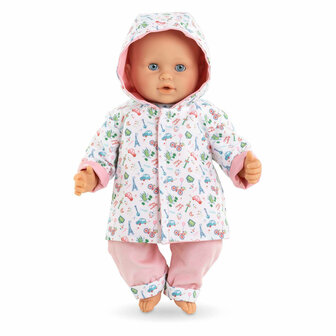Corolle Omkeerbare Regenjas voor Babypop, 36cm