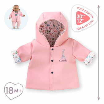 Corolle Omkeerbare Regenjas voor Babypop, 30cm