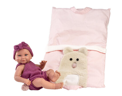 Llorens pop 40cm NICA RN ROZE ZAK