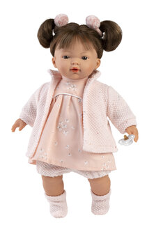 Llorens Pop Vera Llorona Met Roze jurkje 33cm Uitlopend