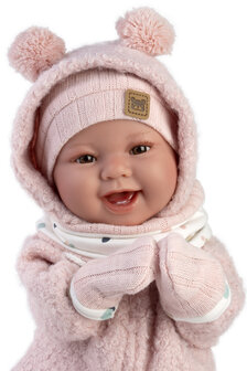 Llorens Pop Tala Sonrisas Met roze pakje 44cm 