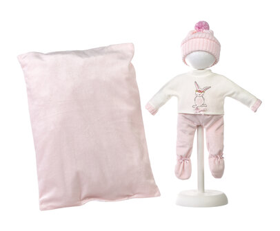 Llorens kledingset en accessoires Rosa roze voor poppen van 35 cm uitlopend