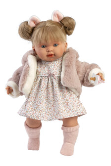 Llorens Pop Alexandra Llorona Met roze vestje 42cm Uitlopend