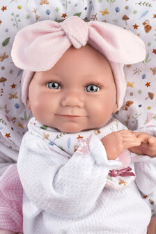 Llorens pop Tina met roze slaapzak - 40 cm