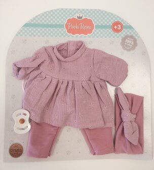 Kledingset Sonia roze (36cm)