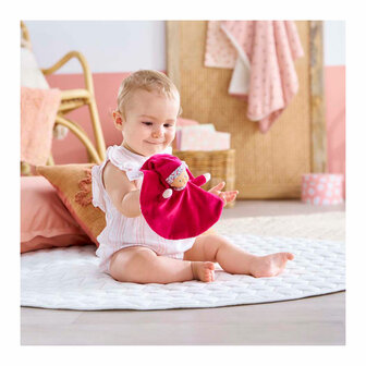 Corolle Tidoudou - Roze Grenadine Knuffeldoek, 17cm