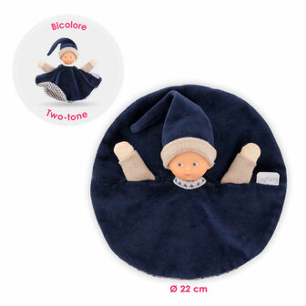 Corolle Tidoudou - Marineblauw Knuffeldoek, 17cm