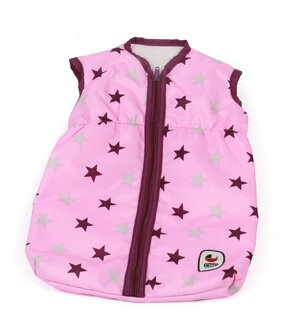 Bayer Chic Poppenslaapzak (Lichtroze/Aubergine/Ster)