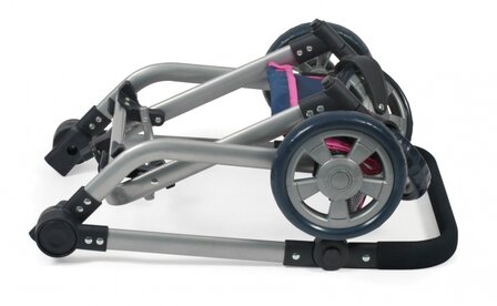 Bayer Chic Poppenwagen Mika Combi (Blauw/Roze/Ster)