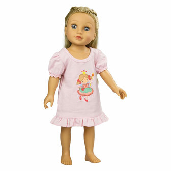 Poppen Nachtjapon Prinses Emily, 35-45 cm