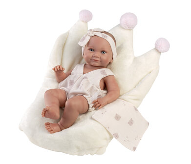 Llorens pop 40cm NICA MET TASJE