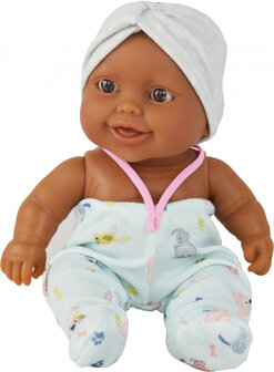 Paola Reina Pop Puppegie Bibi (donker/21cm) in doos