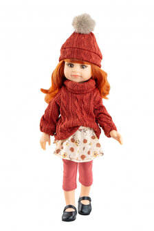 Paola Reina Pop Amigas Cleo lang rood haar (32cm)
