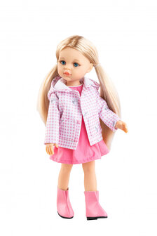 Paola Reina Pop Amigas Rosa roze laarsjes (32 cm)