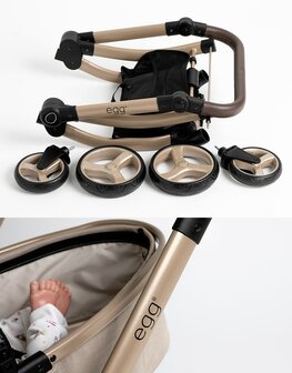 Minikane x EGG Poppenwagen 2-in-1 - Deluxe - Verstelbaar
