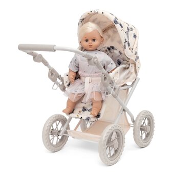 Skrallan Poppenwagen 2-in-1 - Luchtballon Design - Hout