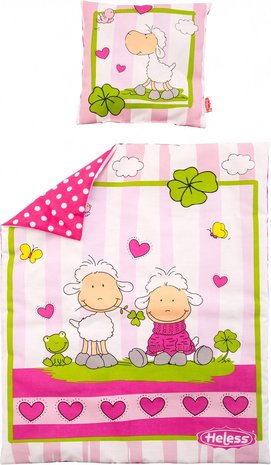 Heless Poppendeken geluksschaapjes met kussen
