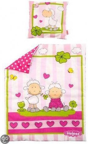 Heless Poppendeken geluksschaapjes met kussen
