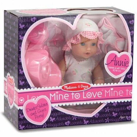 Melissa & Doug - Babypop Annie met toebehoren