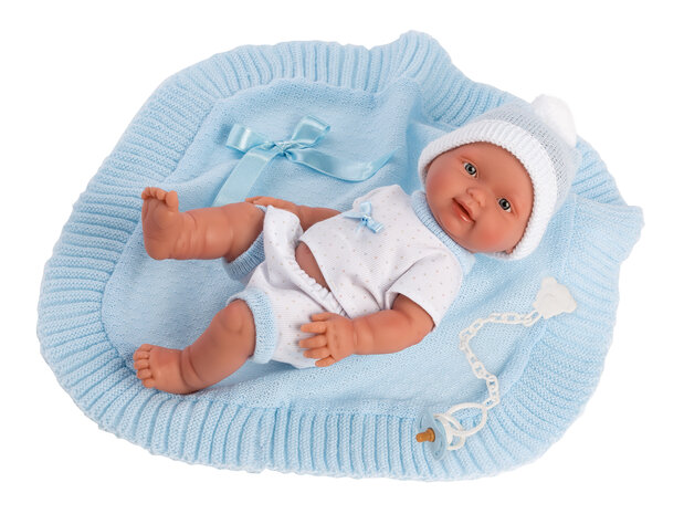 Llorens Babypop Azul Jongetje Met Speen 26 Cm