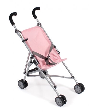 Bayer Chic Poppenbuggy Roma (Lichtgrijs/Roze)