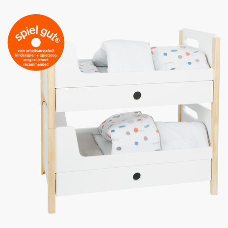 Small Foot - Houten Poppenhoogslaper Little Button met Bedde