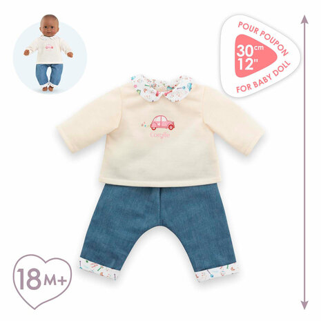 Corolle T-Shirt en Spijkerbroek voor Babypop, 30cm