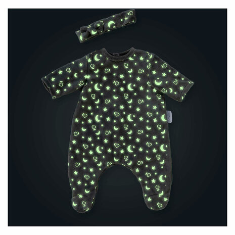 Corolle Poppen Pyjama en Hoofdband, 30cm - Glow in the Dark