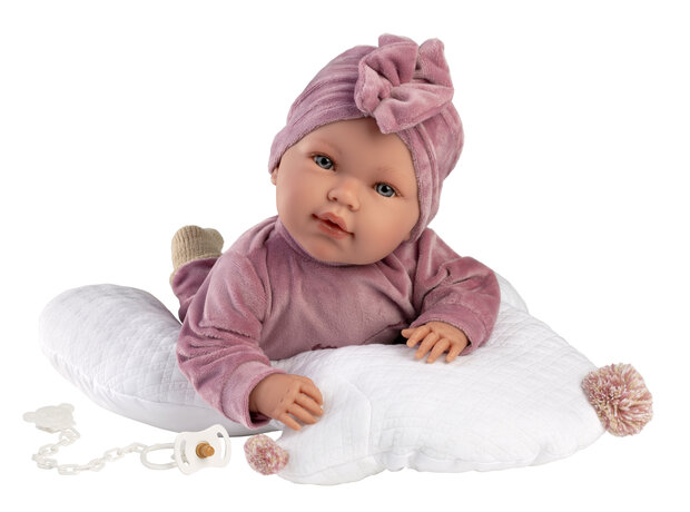 Llorens Pop Mimi Llorona Met Kussen 42cm Uitlopend