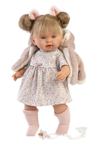 Llorens Pop Alexandra Llorona Met roze vestje 42cm Uitlopend