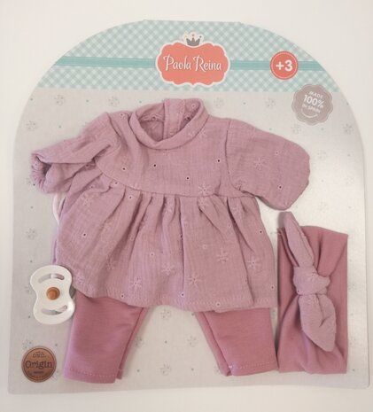 Kledingset Sonia roze (36cm)