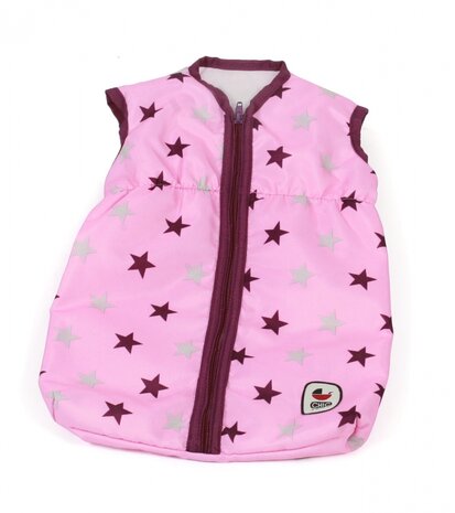 Bayer Chic Poppenslaapzak (Lichtroze/Aubergine/Ster)