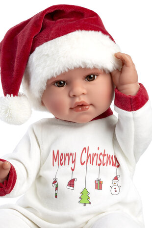 Llorens pop LEO SONRISAS 45cm pyama merry christmas