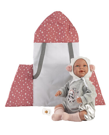 Llorens pop MIMI LLORONA 42cm ruimte baby draagzak