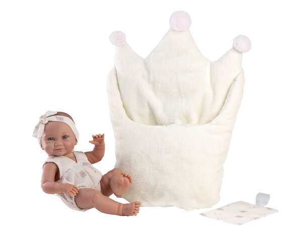 Llorens pop 40cm NICA MET TASJE
