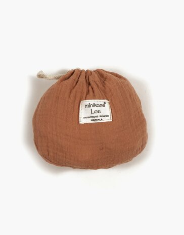 Minikane Lou romper cognac voor Gordi poppen van 34 cm