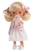 Llorens Pop Mis Miniss Coletas Rubias Blond Haar Met Staarten 26Cm