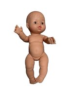 Pop Gordi meisje (bloot/sproetjes/34cm) bruine ogen