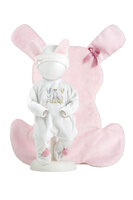 Kledingset Llorens 35cm wit-roze pakje
