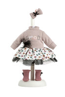 Kledingset Llorens 35cm paars shirtje