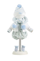 kledingset Llorens 38cm licht blauw pakje