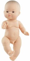 Gordi babypop Aziatische jongen 34cm met donkere ogen (Paola Reina)